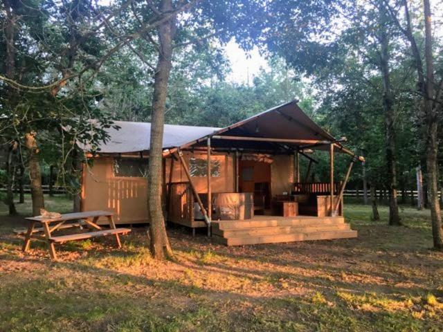 Tente Lodge Jacuzzi Privatif En Pleine Nature Thiel-sur-Acolin エクステリア 写真